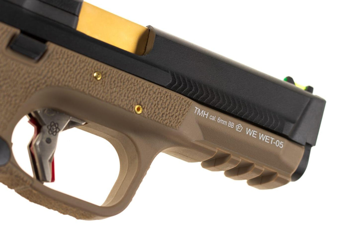 WE WET-05 BK Gold Barrel Metal Version GBB - FDE