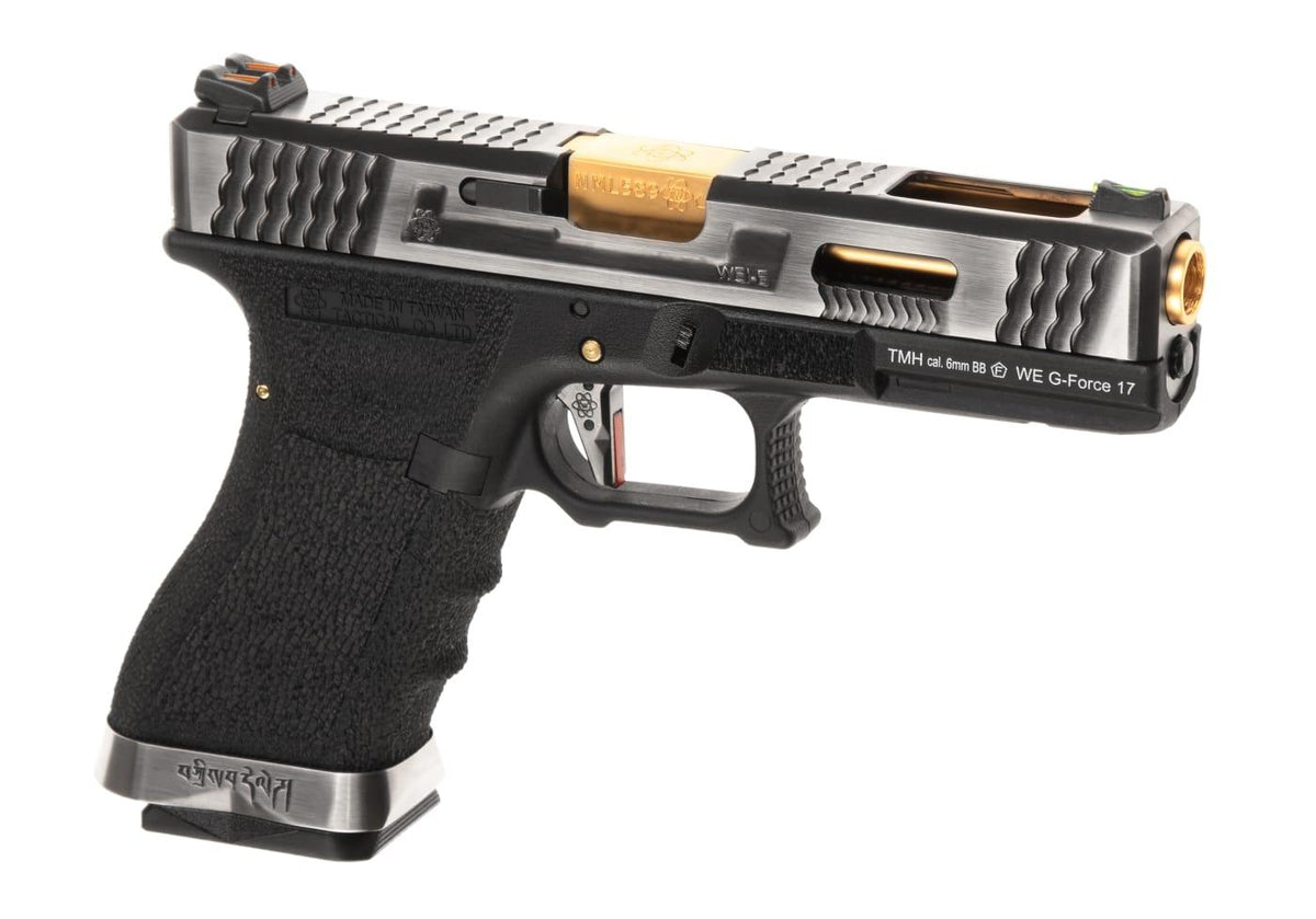 WE G-Force 17 SV Gold Barrel Metal Version GBB - Desert