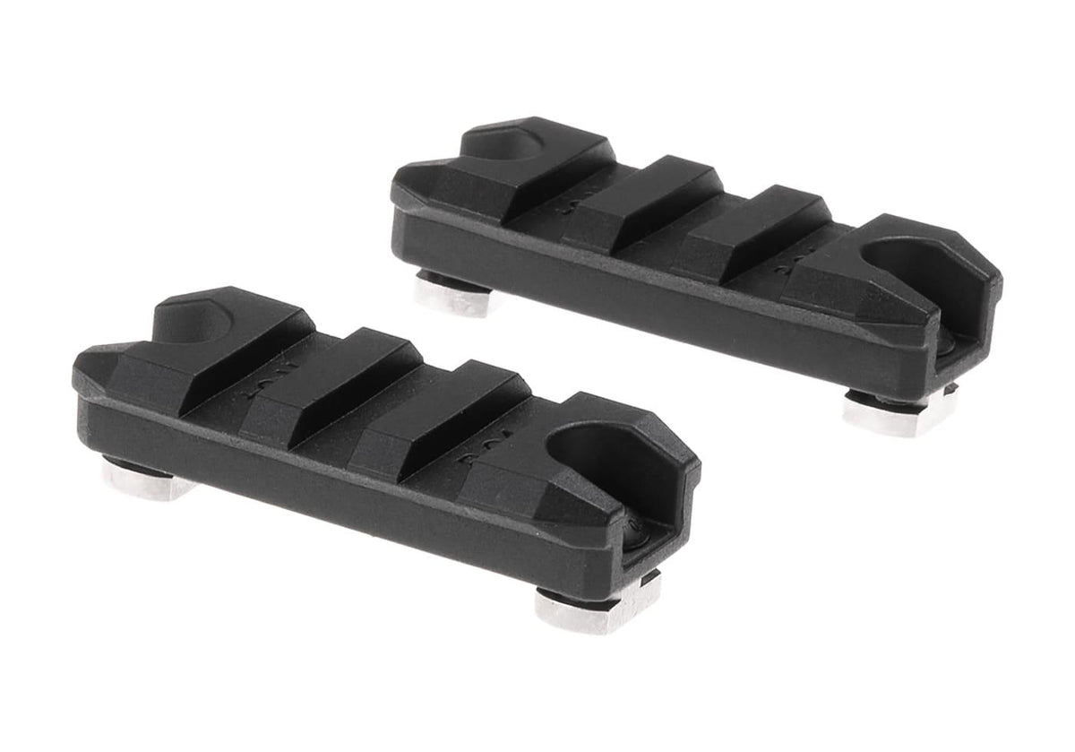 Amoeba 2 Tommer M-LOK Plastic Skinne 2-Pack - Sort