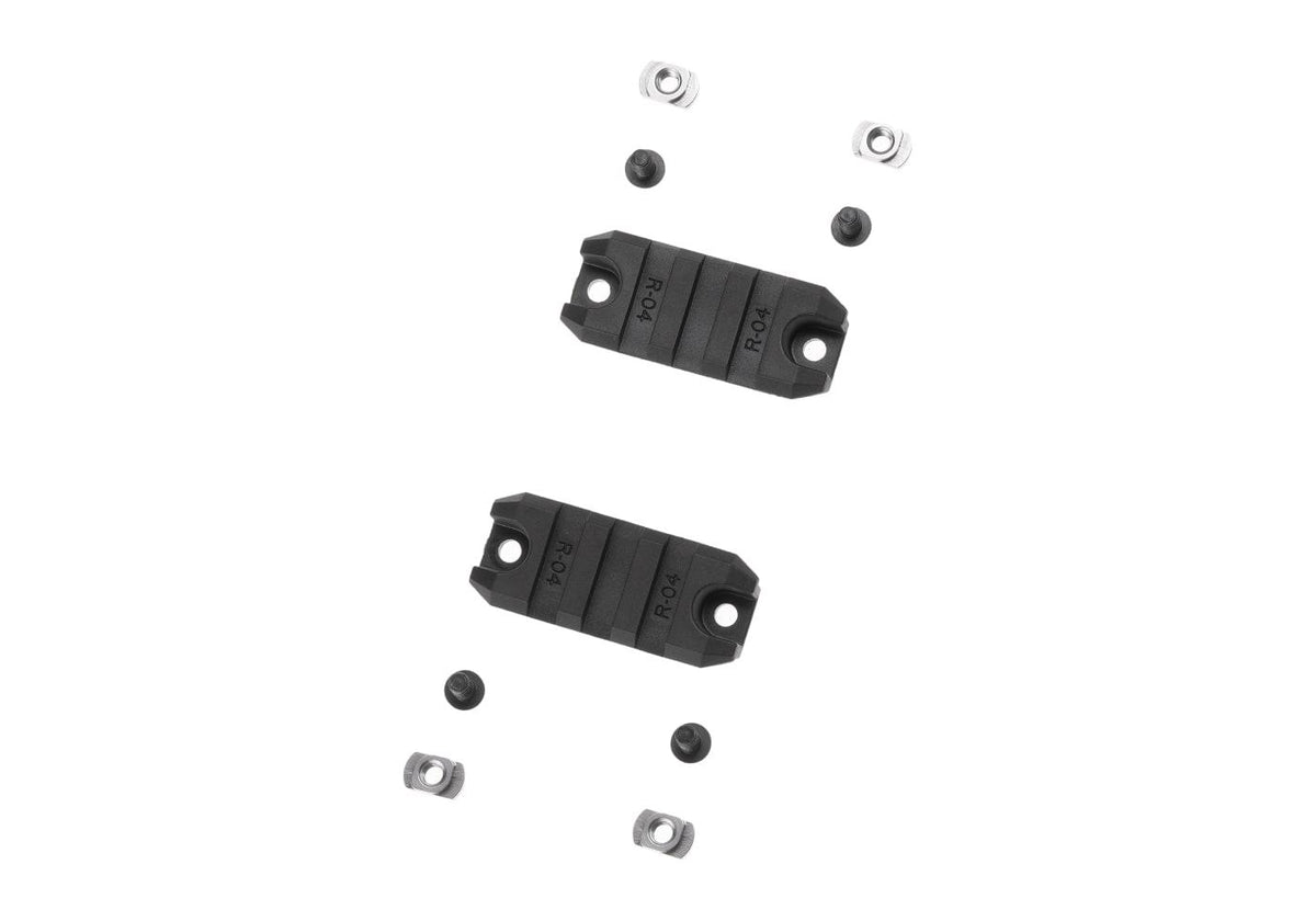 Amoeba 2 Tommer M-LOK Plastic Skinne 2-Pack - Sort