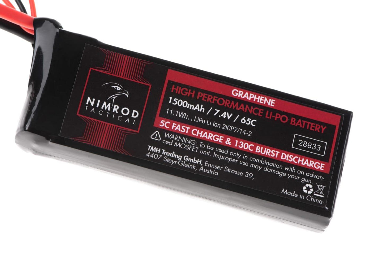 Nimrod Lipo 7.4V 1500mAh 65C Graphene Mini Type T-Plug