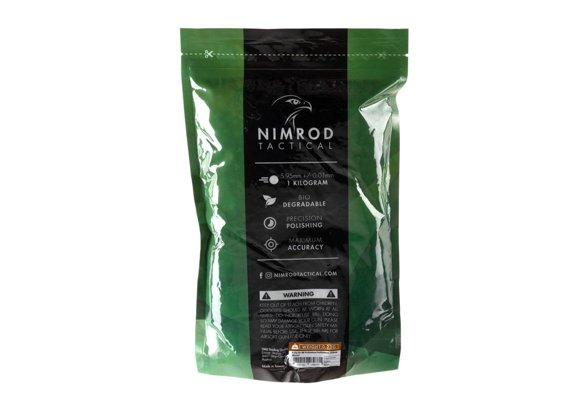 Nimrod 0.23g Bio BB Professional Performance 4350rds - Hvid