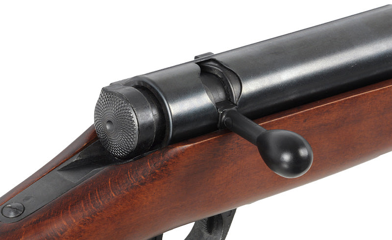 Type 38 bolt-action airsoft riffel - ægte træ