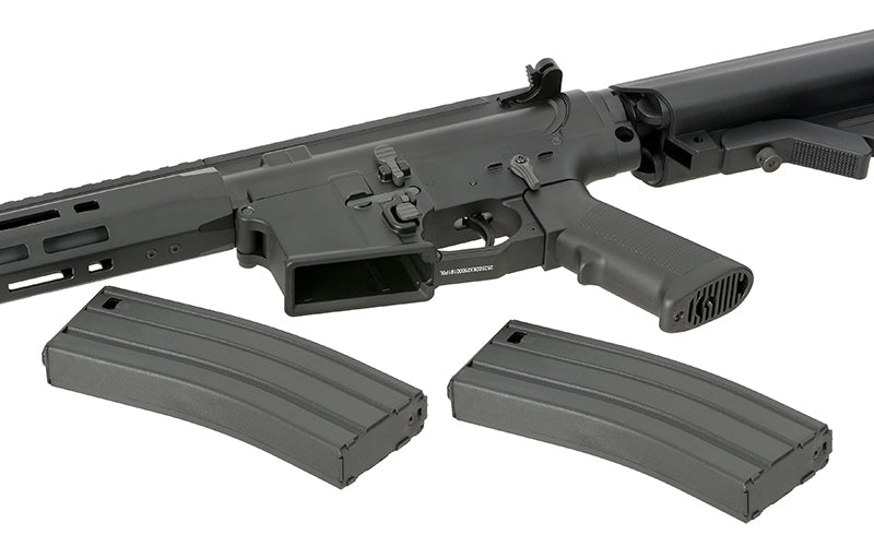 WE13 DSG 13" M4/AR-15 Knight's Armament Airsoft Riffel, 50 RPS, ETU - Sort