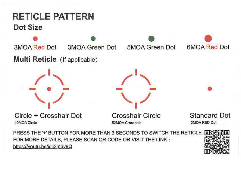 Frenzy-X 1x19x26 SM Multi-Reticle Rød dot Sigte