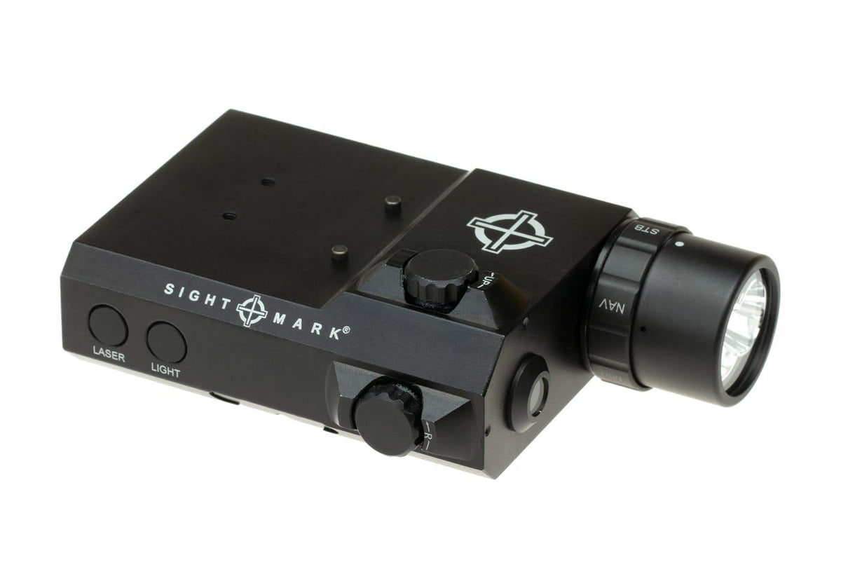 Sightmark LoPro Combo Flashlight VIS/IR og Grøn Laser - Sort