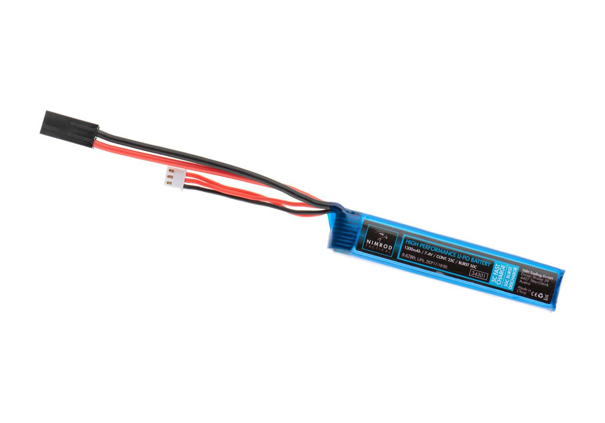Nimrod LiPo 7.4V 1300mAh 25C Stock Tube Type