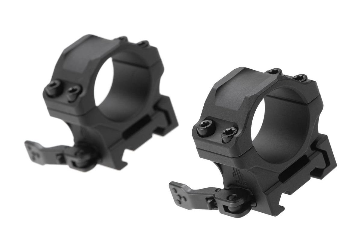 Leapers Accu-Sync QR 25.4mm Lav Profil Ringe - Sort