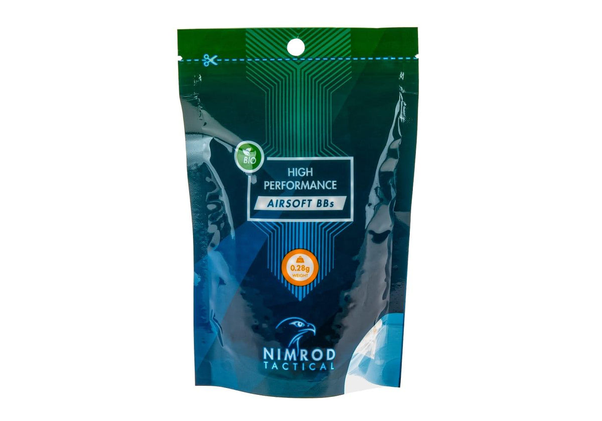 Nimrod 0.28g Bio BB High Performance 1000rds - Hvid