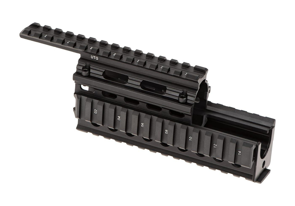 Leapers AK47 Quad Skinne Forskæfte - Sort
