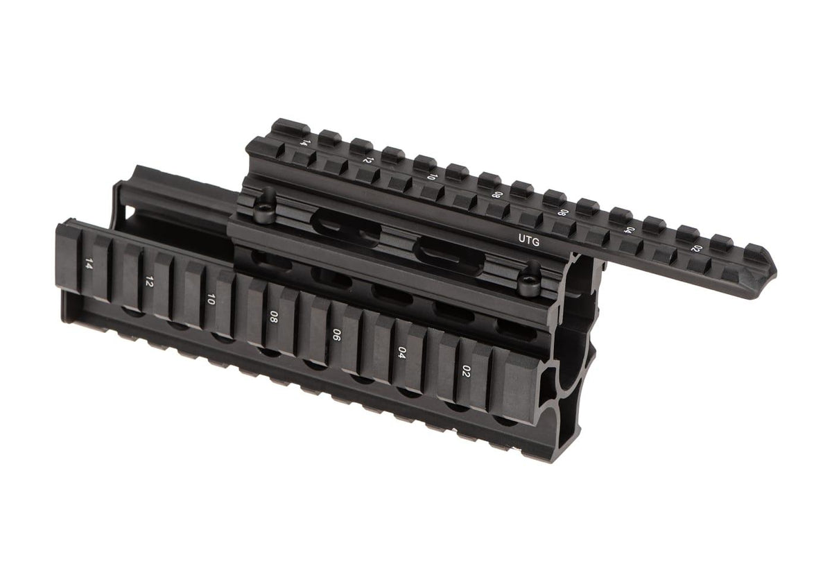 Leapers AK47 Quad Skinne Forskæfte - Sort