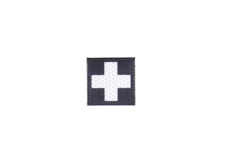 IR-patch - Medicinsk kors - svart