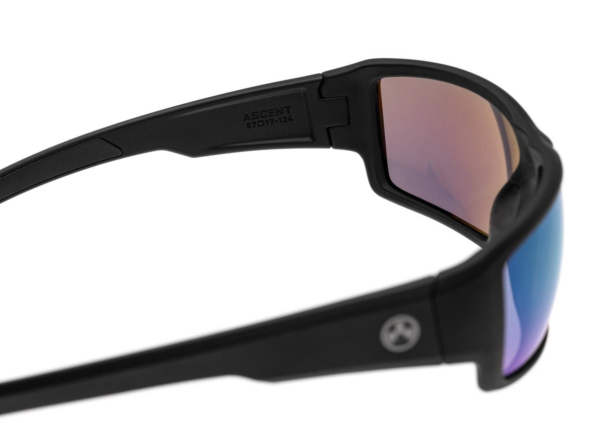 Magpul Ascent - Polariseret - Sort Stel / High Contrast Violet Glas / Grøn Spejl