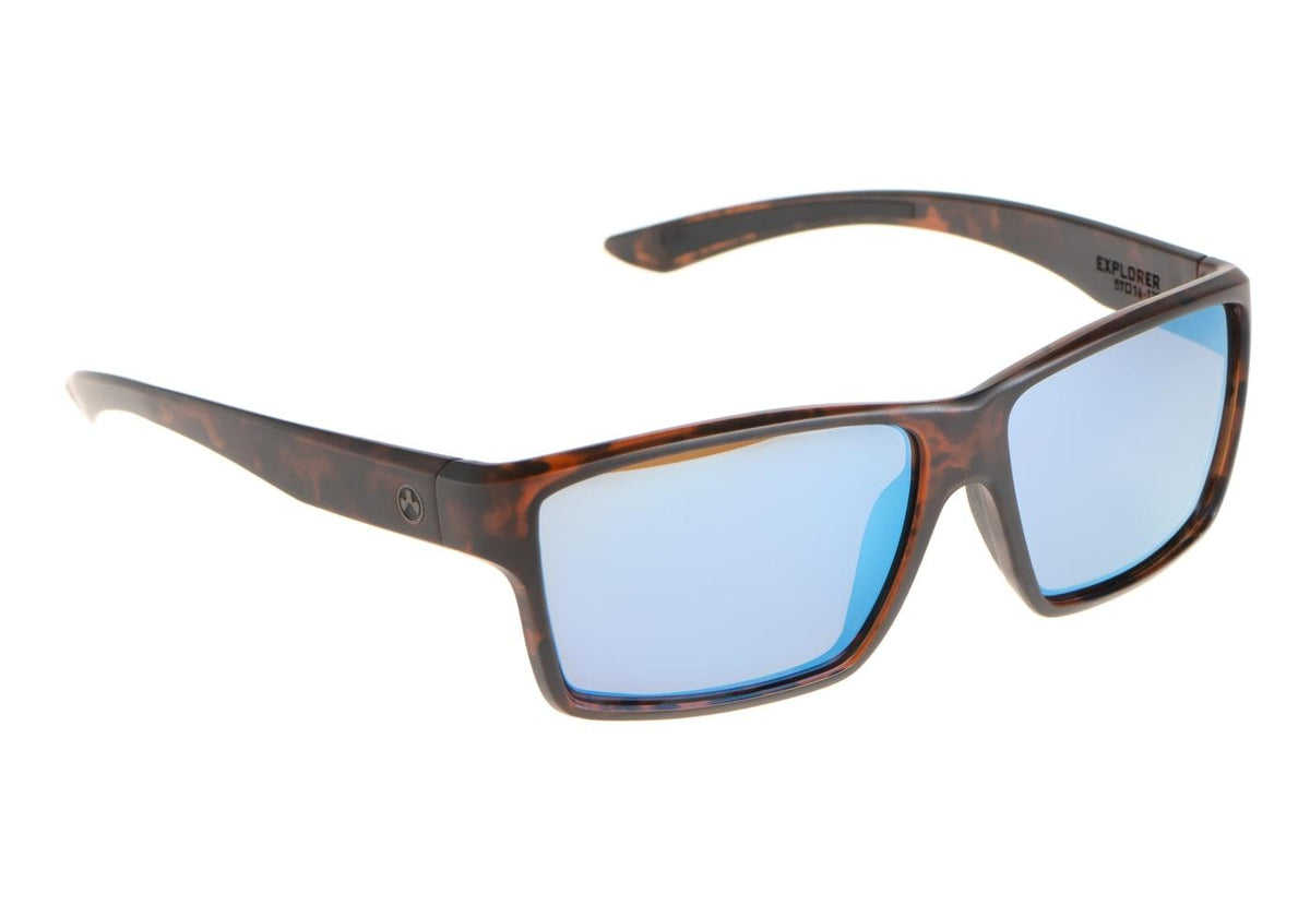 Magpul Explorer - Polariseret - Tortoise Stel / Bronze Glas / Blå Spejl