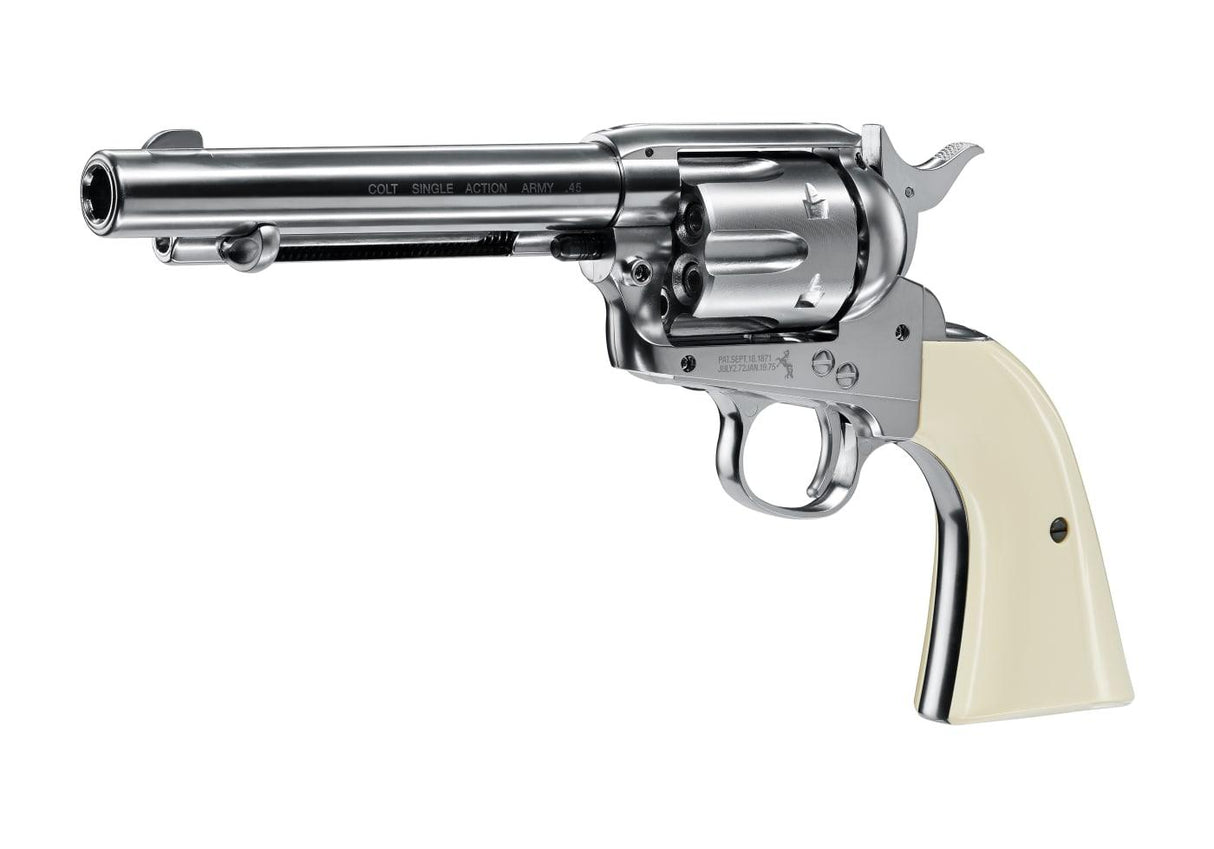 Colt SAA .45 Peacemaker 5.5” CO2 Pellet 3J - Nickel