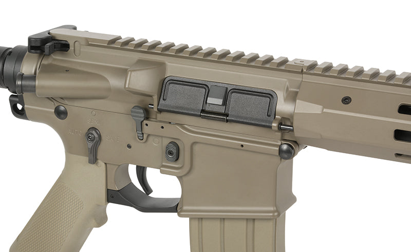 WE13 DSG 13" M4/AR-15 Knight's Armament Airsoft Riffel, 50 RPS, ETU - Tan