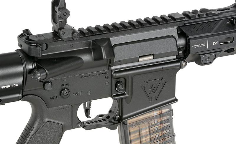 Strike Industries 4" Raider PDW CGS Lightning Serie GBBR Replica - Sort
