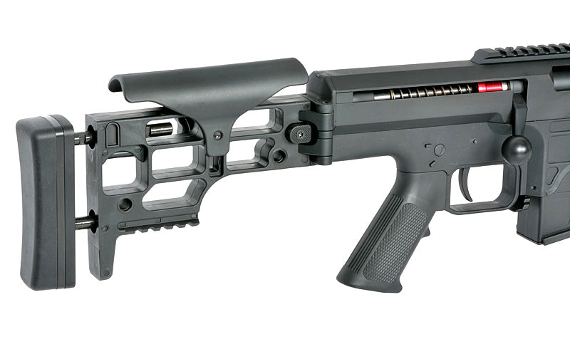Barrett M98B MRAD helmetal Airsoft Fjeder Riffel