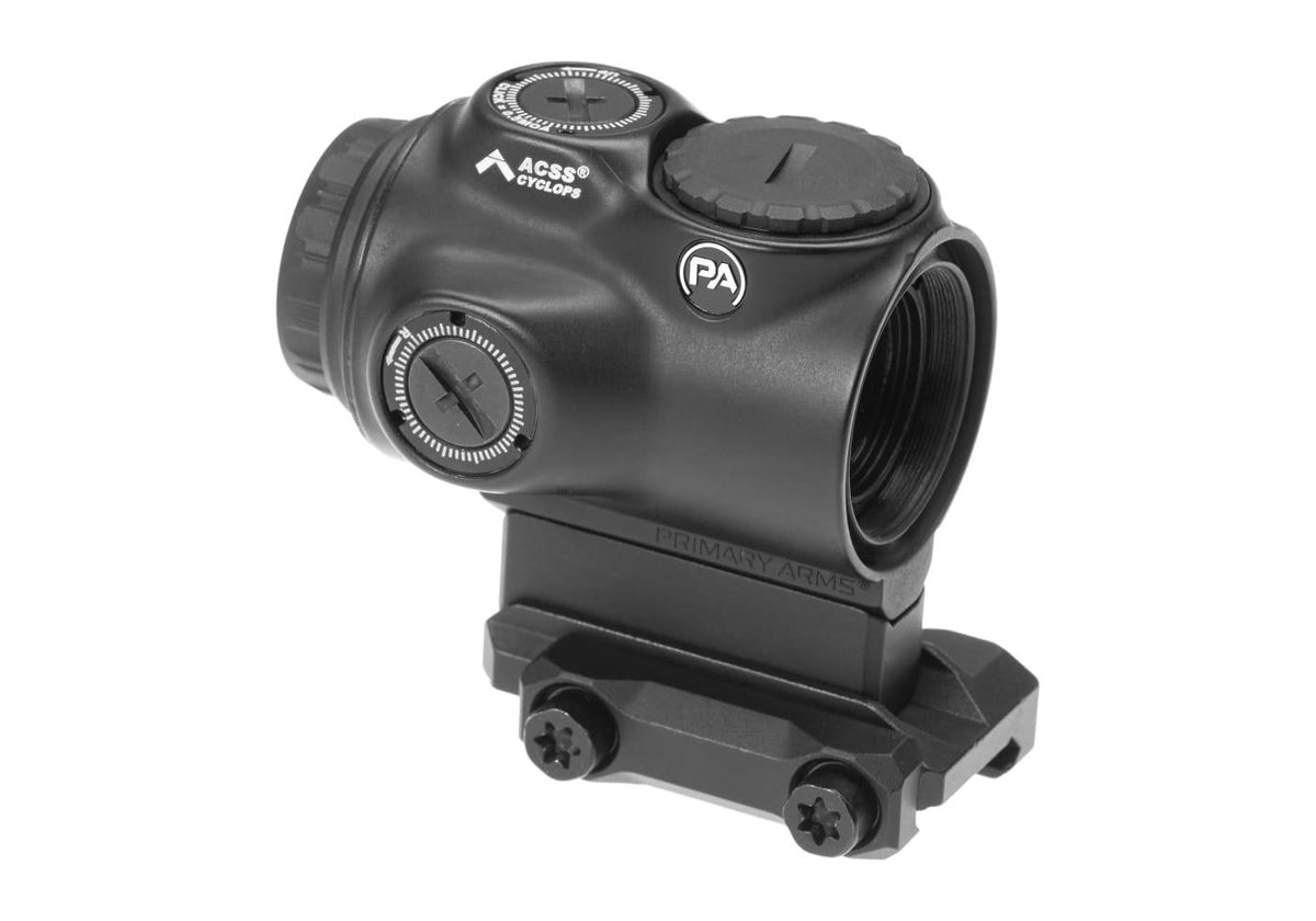 Primary Arms GLx 1x MicroPrism med Rød Illuminated ACSS Cyclops Gen 3 Reticle - Sort