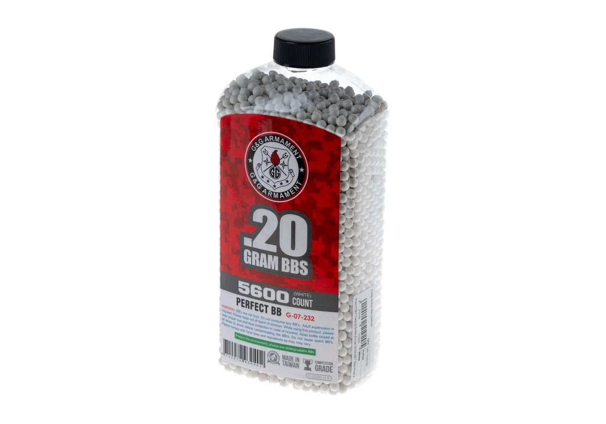 G&G 0.20g Perfect BB'er 5600rds - Hvid
