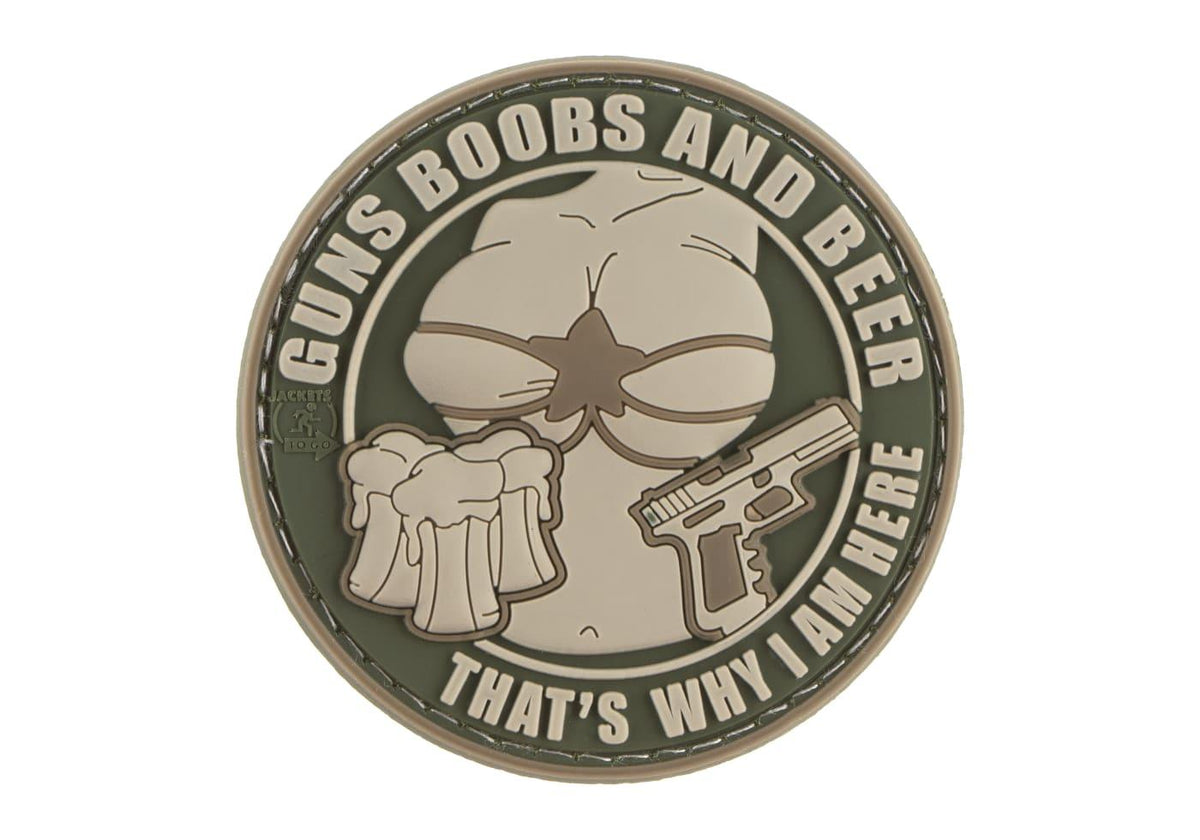 JTG Guns Boobs og Beer gummipatch
