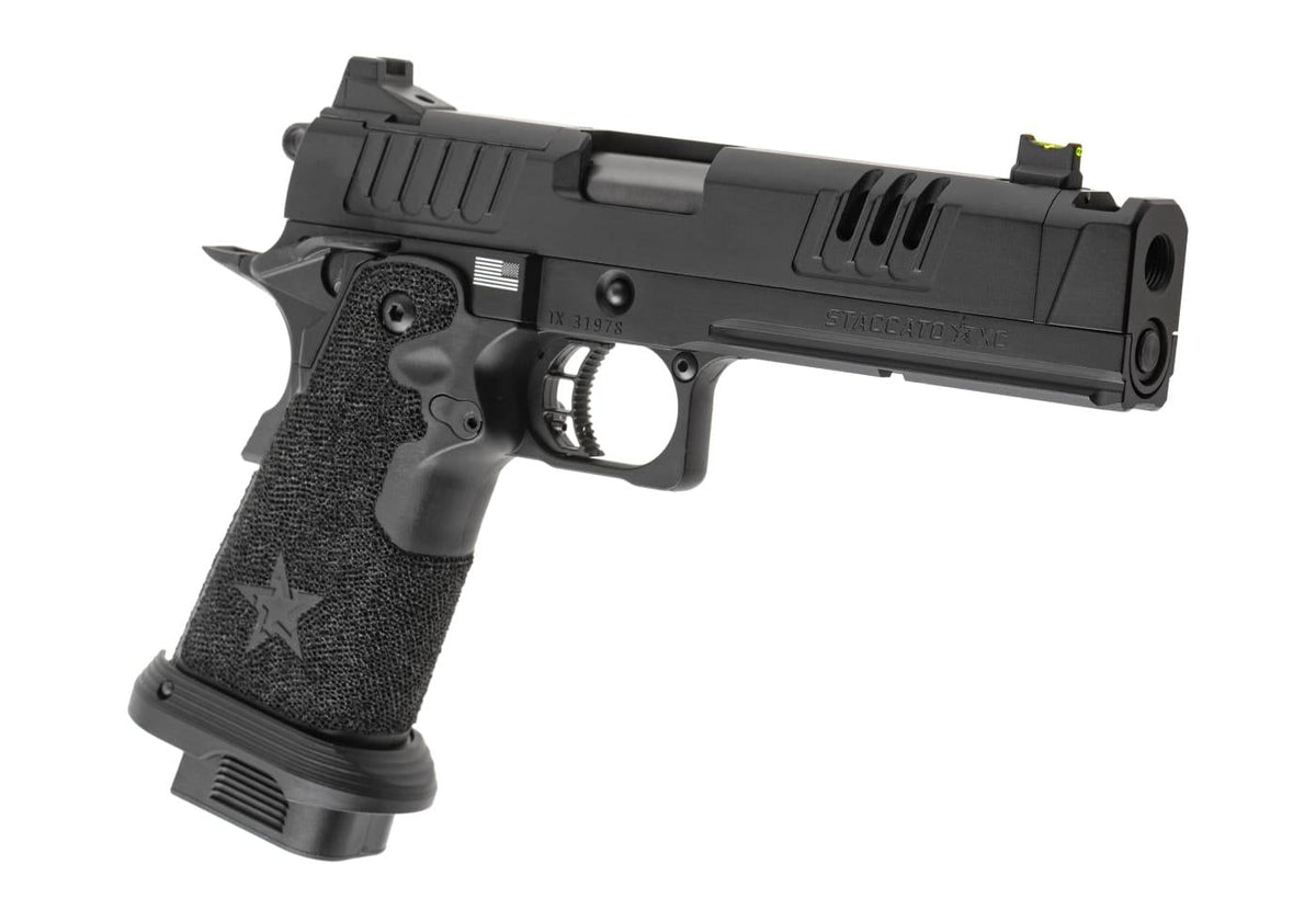 Army Armament Staccato XC 2011 GBB T8 Pistol with Muzzle Device - Black