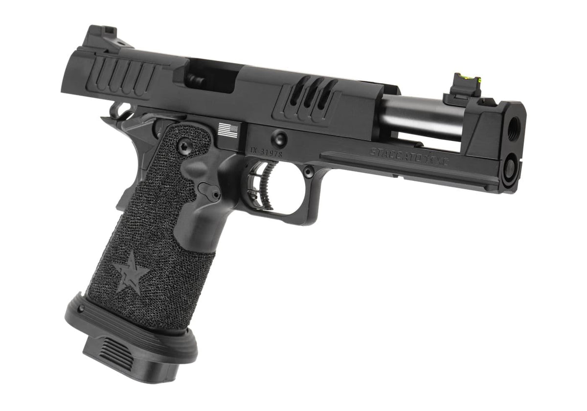 Army Armament Staccato XC 2011 GBB T8 Pistol with Muzzle Device - Black