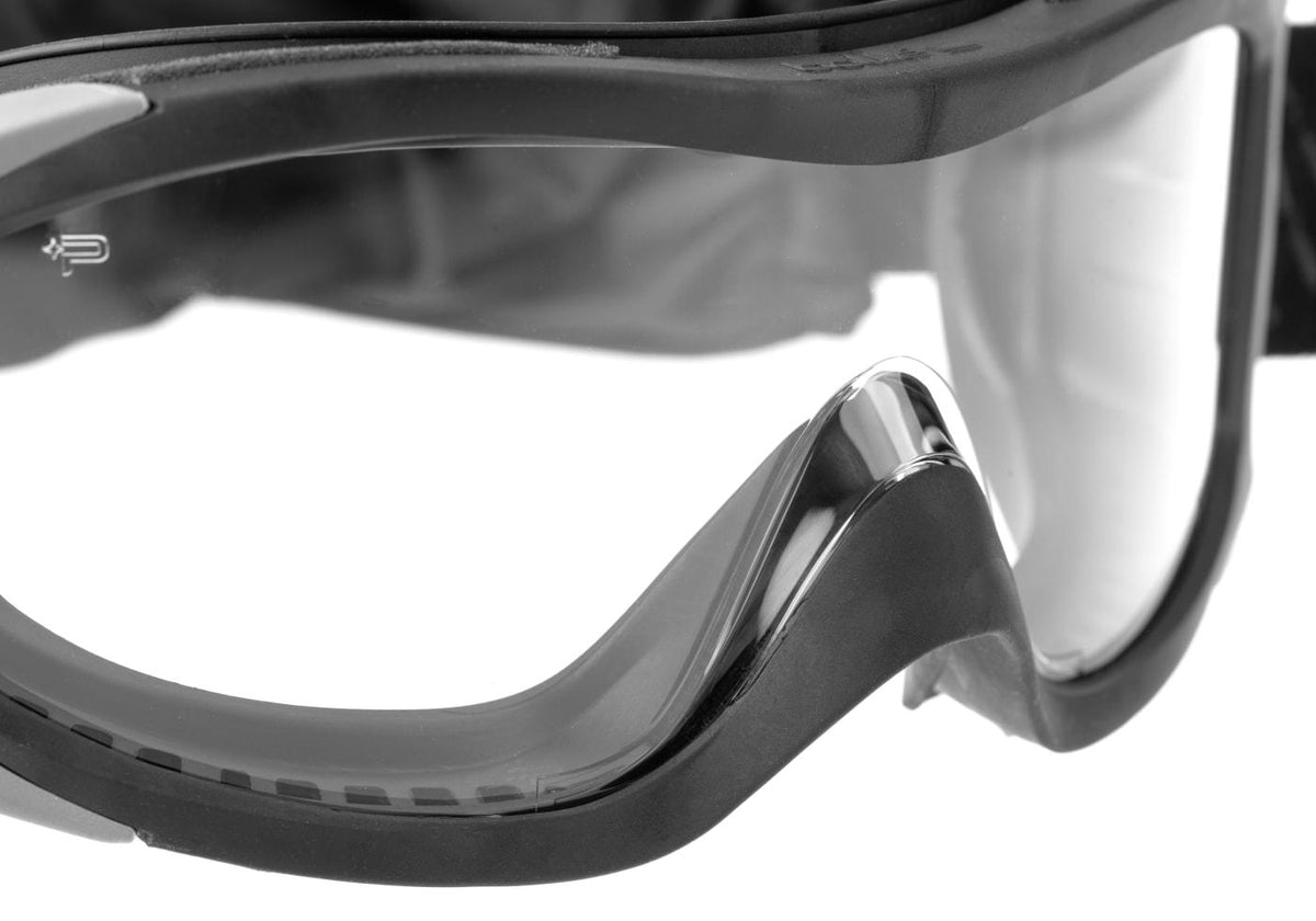 Bollé X1000T Platinum Sort Stel Vented Taktisk Goggles - Clear