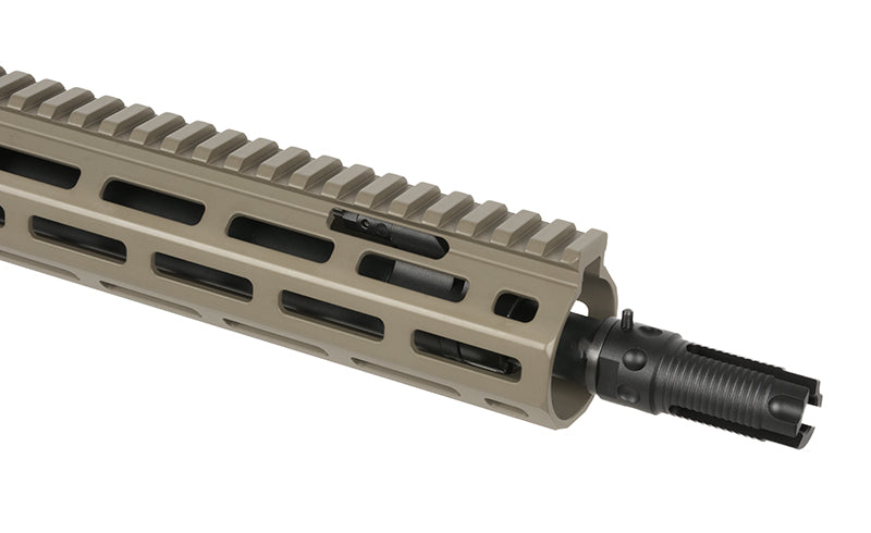 WE13 13" M4/AR-15 Knight's Armament Airsoft Riffel, 30 RPS, ETU - Tan