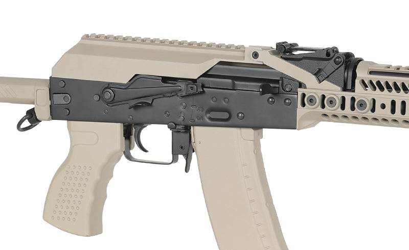 CM.113A AK-74 Taktisk Riffel Replica med Eshooter ETU, GEN-2 - Tan