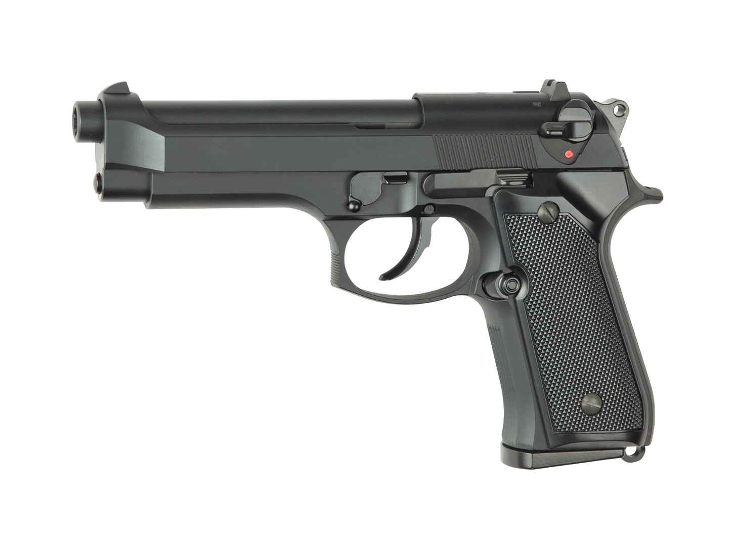 M9 Gas Blowback Pistol – Svart ca 0,8 J
