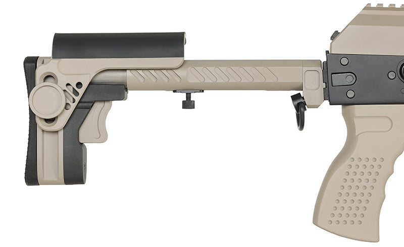 CM.113A AK-74 Taktisk Riffel Replica med Eshooter ETU, GEN-2 - Tan