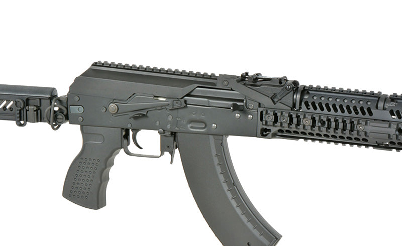 CM.113 AKM Taktisk Riffel Replica med Eshooter ETU, GEN-2