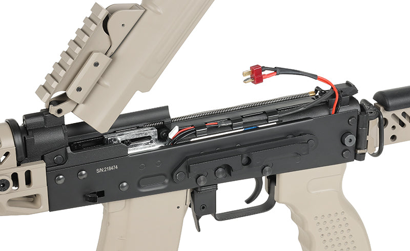 CM.113B AKSU Taktisk Riffel Replica med Eshooter ETU, GEN-2 - Tan