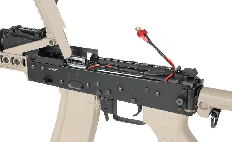 CM.113A AK-74 Taktisk Riffel Replica med Eshooter ETU, GEN-2 - Tan