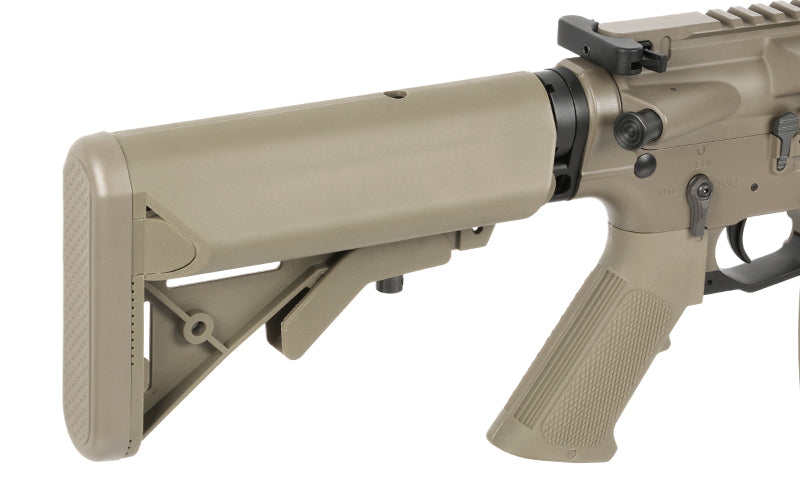 WE13 9,5" M4/AR-15 Knight's Armament Airsoft Riffel, 30 RPS, ETU - TAN