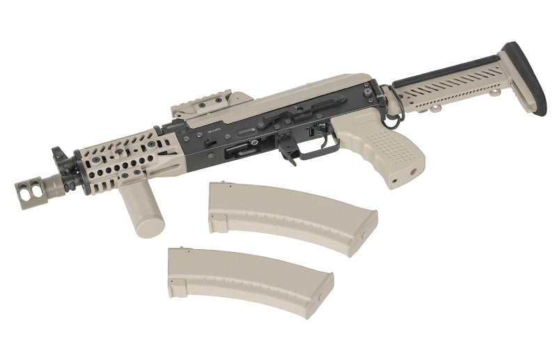 CM.113B AKSU Taktisk Riffel Replica med Eshooter ETU, GEN-2 - Tan