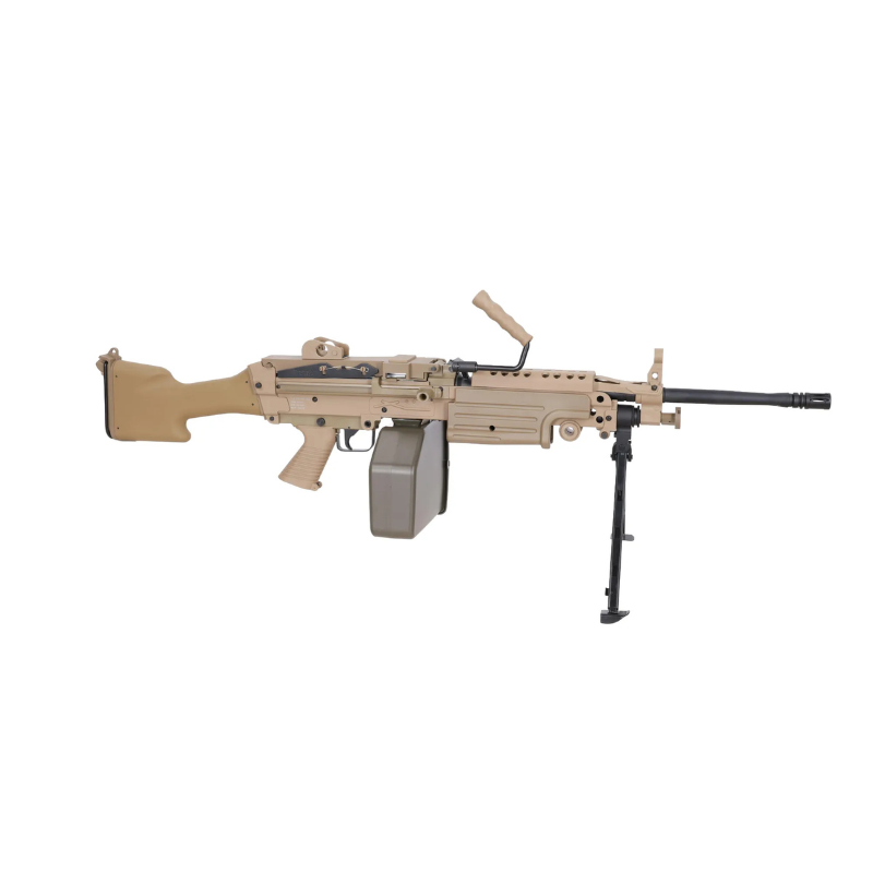 Specna Arms FN Herstal M249 MK2 CORE Maskingevær Airsoft Tan