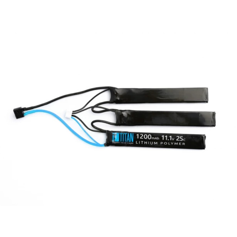 TITAN Li-Po Batteri 11.1V 1200mAh 25C – Crane (3-delt) T-Dean