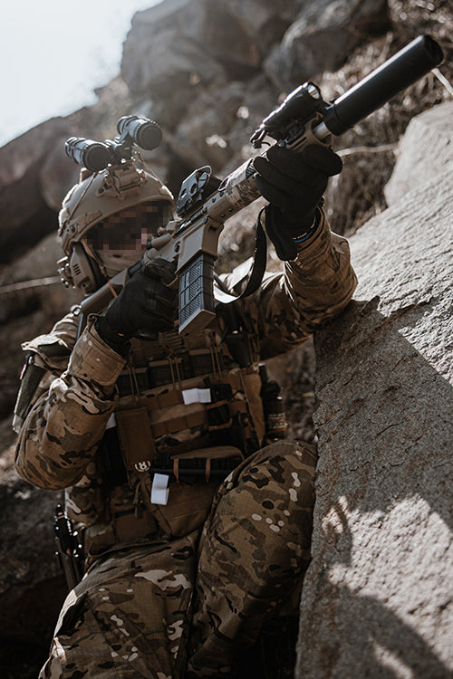 Noveske 10.5" Gen III Shorty 300BLK AEG Riffel Eshooter ETU, GEN-2 - Tan