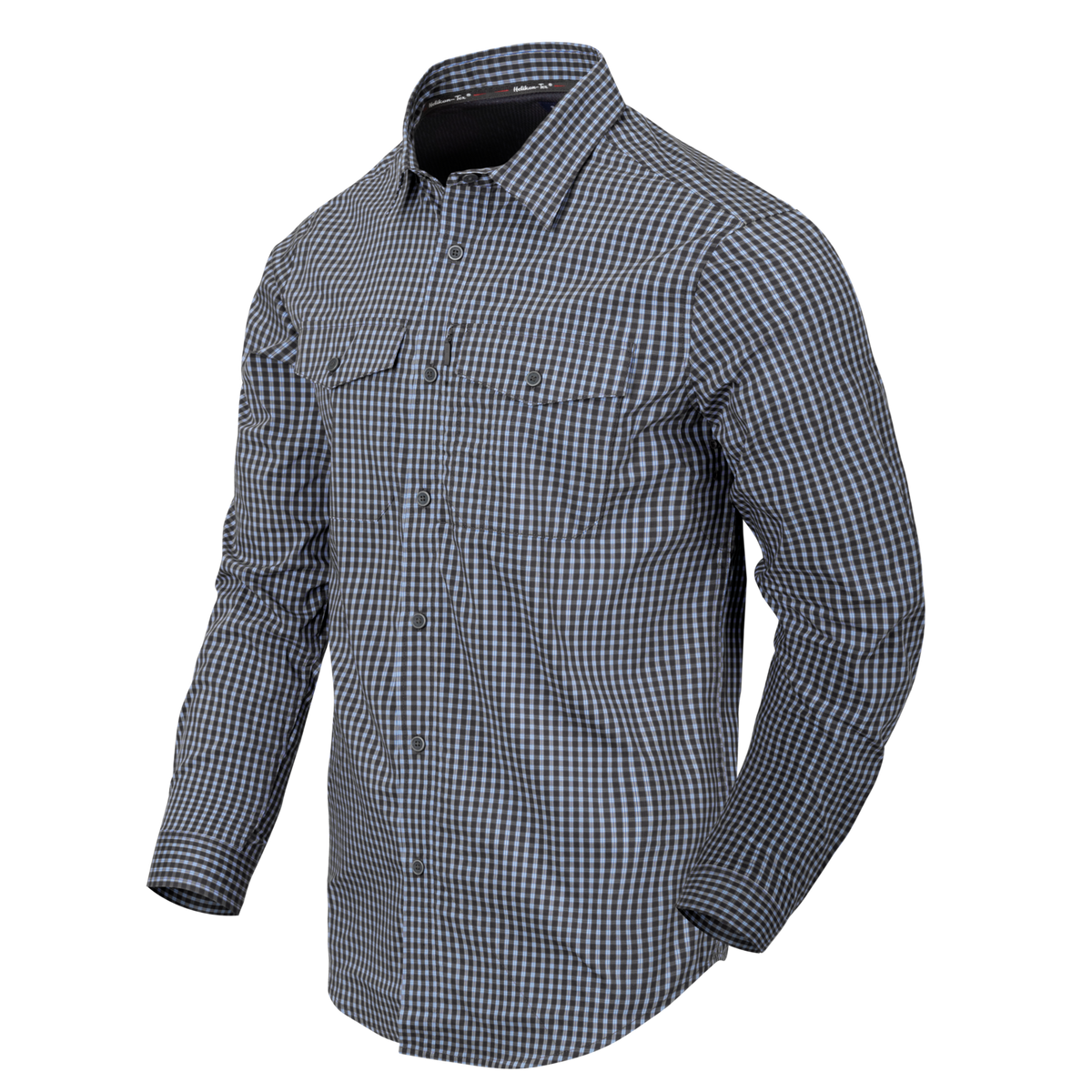 HELIKON COVERT Concealed Carry Long Sleeve Shirt - Phantom Grey Checkered