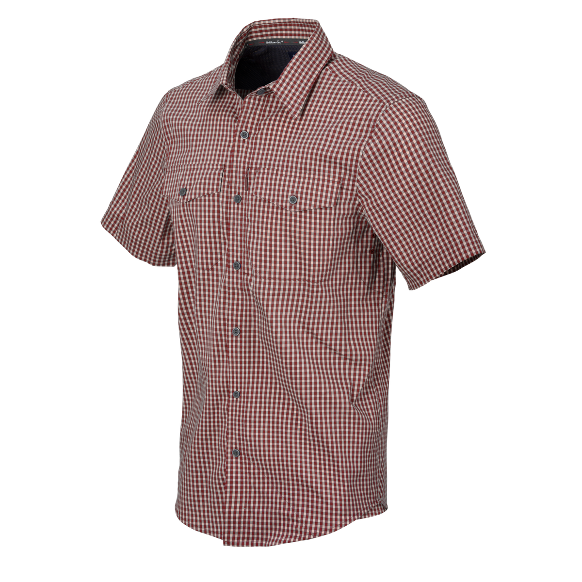 HELIKON COVERT Concealed Carry Short Sleeve Shirt - Dirt Red Checkered
