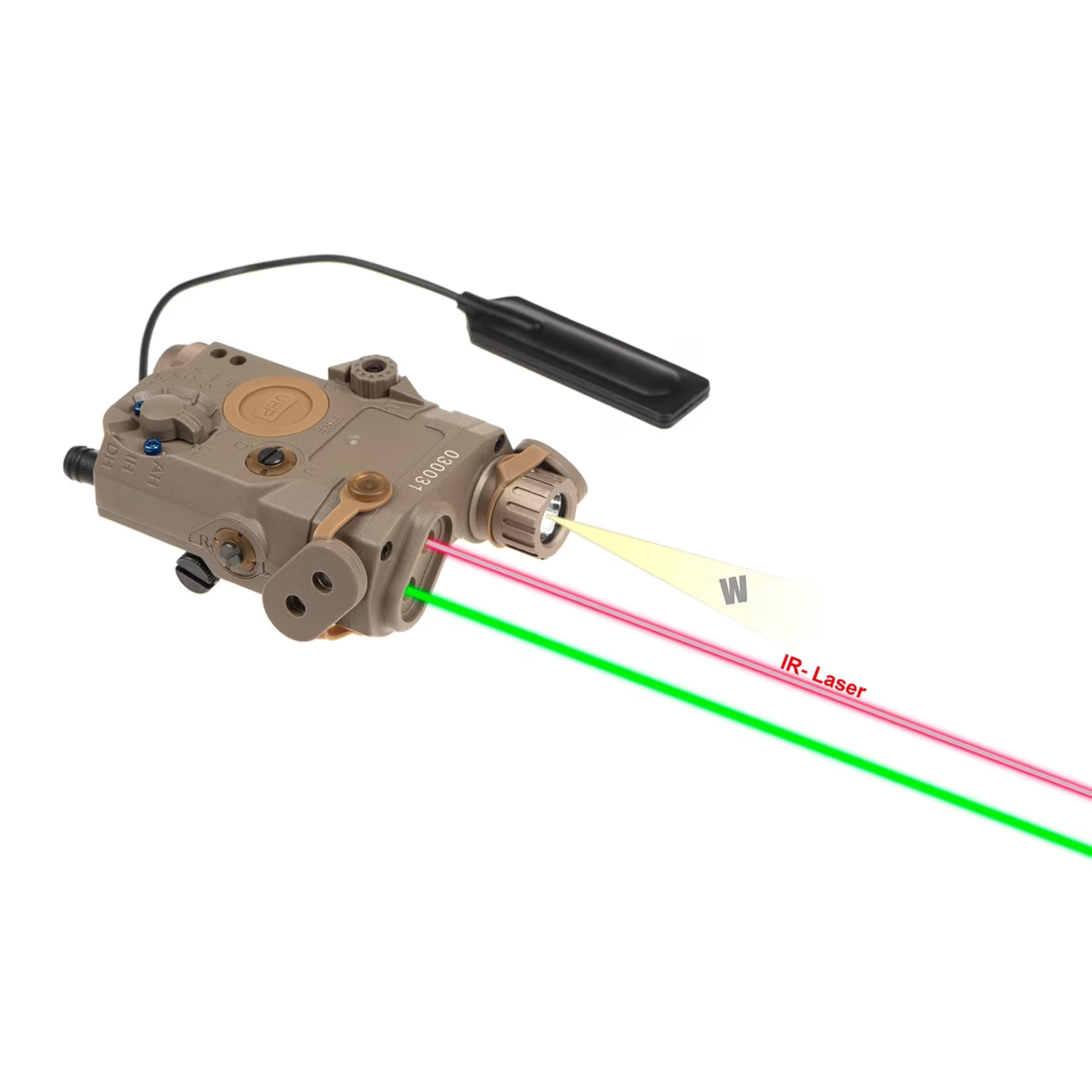 WADSN LA-5C UHP Illuminator / Laser Module Grøn + IR