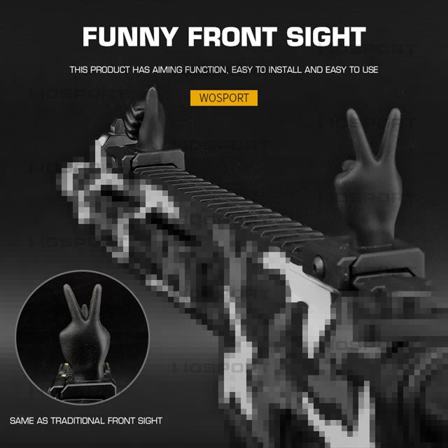WoSporT WST FUNNY sigtesæt i plast til 20 mm skinne, 4 dele