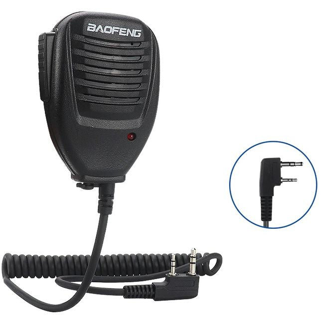 Mikrofon til Baofeng Radio Kenwood 2-Pin
