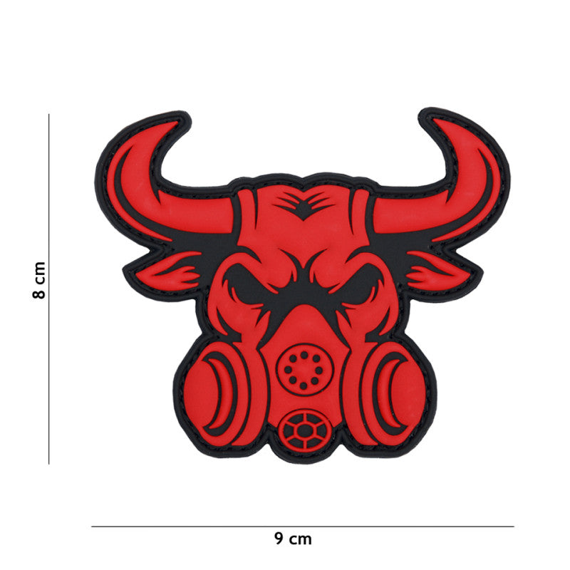Gasmask Bull, Röd Patch