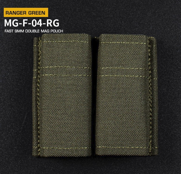 FAST Type Double 9mm Magasin Pouch - Ranger Green