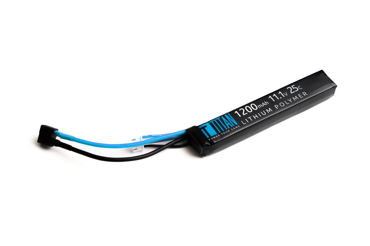 TITAN Li-Po Batteri 11.1V 1200mAh 25C (T-Dean) – Stick / Buffer