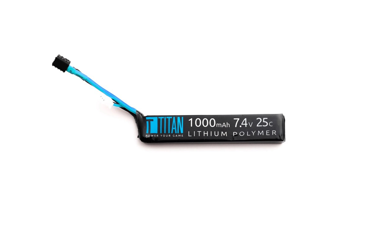 TITAN Li-Po Batteri 7.4V 1000mAh 25C – Stick (Buffer) T-Dean