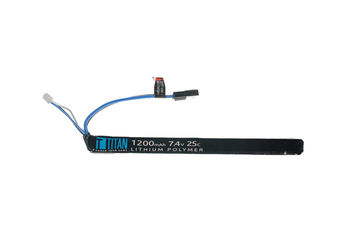 TITAN Li-Po Batteri 7.4V 1200mAh 25C – Stick (AK) Small Tamiya